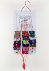 Small Pillow Sale by Hema Shironi contemporary artwork mixed media, textile