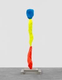 red yellow blue mountain by Ugo Rondinone contemporary artwork sculpture