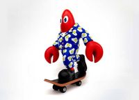 Drifter - Lobster Skateboarder by Philip Colbert contemporary artwork sculpture