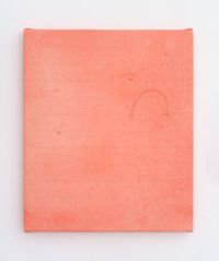 Endnote oblique, pink (orange/pink) by Ian Kiaer contemporary artwork painting