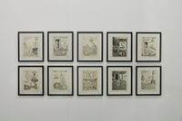 Mythologie; dix lithographies originales by Giorgio de Chirico contemporary artwork mixed media