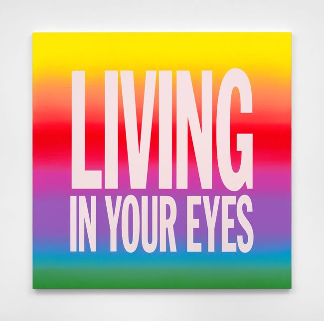 LIVING IN YOUR EYES by John Giorno contemporary artwork