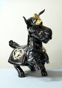 Trusty Steed of Knave black) by Yang Mao-Lin contemporary artwork sculpture