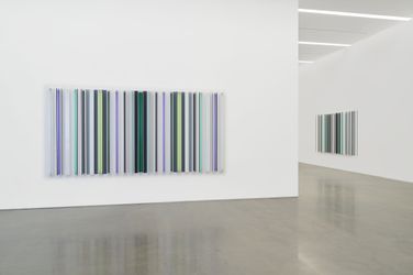 Exhibition view: Robert Irwin, New Work, Pace Gallery, West 25th Street, New York (1–30 April 2022). Courtesy Pace Gallery.