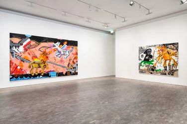 Exhibition view: Robert Nava, Thunderbolt Disco, Pace Gallery, London (13 May–25 June 2022). Courtesy Pace Gallery.