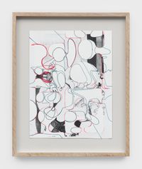 Untitled Puzzle Drawing (Frogs 9) by Michael Williams contemporary artwork works on paper