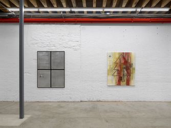 Exhibition view: Group Exhibition, footnotes and headlines, Andrew Kreps Gallery, Cortlandt Alley, New York (8 July–13 August 2021). Courtesy Andrew Kreps Gallery, New York. Photo: Dan Bradica.