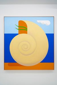 Host in the Shell by Leonhard Hurzlmeier contemporary artwork painting, works on paper