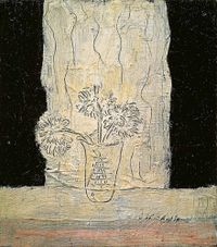 Flowers in a Beaker 瓶菊 by Sanyu contemporary artwork painting