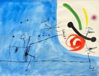 Oiseaux, étoile II by Joan Miró contemporary artwork