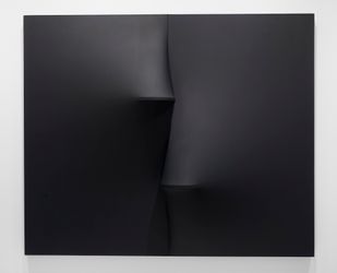 Agostino Bonalumi, Nero (Black), 1969, Robilant+Voena, New York. Courtesy Robilant+Voena.