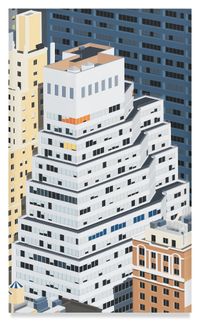 Manhattan by Daniel Rich contemporary artwork painting, works on paper