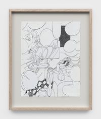 Untitled Puzzle Drawing (Frogs 8) by Michael Williams contemporary artwork works on paper