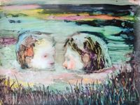 En eaux vives IV by Sarah Jérôme contemporary artwork painting, works on paper
