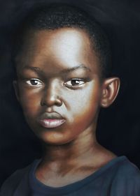 Babájídé as a Teenager by Babajide Olatunji contemporary artwork painting