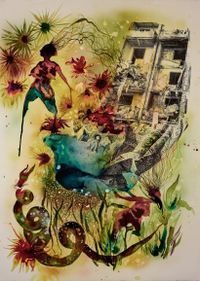Dollhouse by Shiva Ahmadi contemporary artwork painting