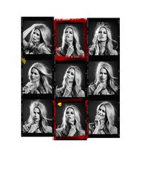 Claudia Schiffer Contact Sheet by Andy Gotts contemporary artwork photography, print