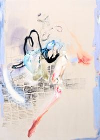 Slip by Araminta Blue contemporary artwork painting, works on paper