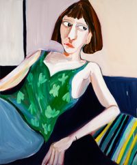 Woman in a Silk Top by Jenni Hiltunen contemporary artwork painting