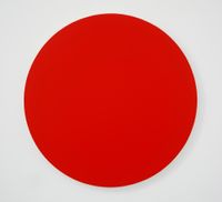 Red Dot by Olivier Mosset contemporary artwork painting, works on paper