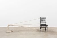 Chair with Rope by Ricky Swallow contemporary artwork installation