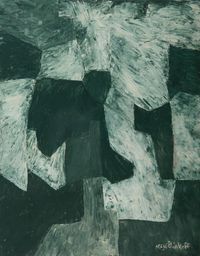 Composition abstraite - Composition en vert by Serge Poliakoff contemporary artwork painting, works on paper
