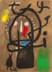 Femmes et Oiseaux (Women and Birds) by Joan Miró contemporary artwork painting