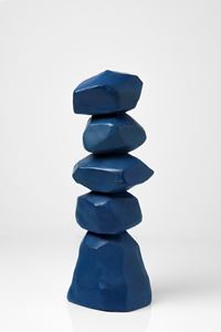 Blue Column by David Nash contemporary artwork sculpture