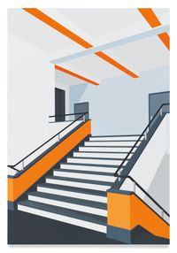 Bauhaus (Orange) by Daniel Rich contemporary artwork painting