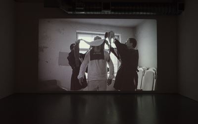 Exhibition view: Ulla von Brandenburg, Objects Without Shadow, Pilar Corrias, London (11 September–3 October 2015). © Ulla von Brandenburg. Courtesy the Artist and Pilar Corrias. Photo: Damian Griffiths.