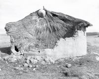 The home of a couple who went to Cape Town to look for work, Engcobo, Transkei. 9 October 1975 (4_2344) by David Goldblatt contemporary artwork photography