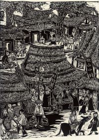 Bamboo Town A by Chu Wei-Bor contemporary artwork print