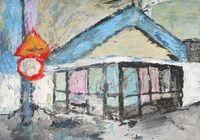 매일산책연습_지붕바다 Daily Walking rehearsals_Roofsea by Heo Chanmi contemporary artwork painting, works on paper