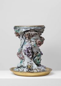 Table leg by Lucio Fontana contemporary artwork sculpture