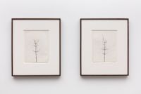 Winter Drawings: Left: 18 vs 17 Right: 19 vs 20, 7th January by Peter Liversidge contemporary artwork works on paper
