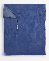 Untitled (dark blue) by Louise Gresswell contemporary artwork painting, works on paper