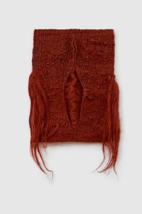 Red hair by Magdalena Abakanowicz contemporary artwork textile