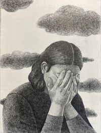 The sorrowful fugitive by Tang Shuo contemporary artwork drawing