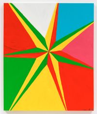 7 Pointed Star #2 by Chris Martin contemporary artwork painting
