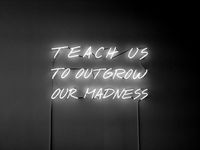 Teach Us To Outgrow Our Madness by Alfredo Jaar contemporary artwork sculpture