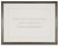 Survival: Turn soft and lovely... by Jenny Holzer contemporary artwork works on paper, drawing