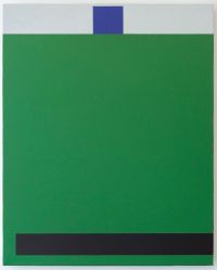 Chromatic Series VI Green by Milan Mrkusich contemporary artwork painting, works on paper