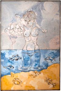 The Venus Anadyomene by Ugo Schildge contemporary artwork mixed media