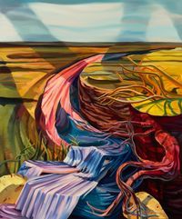 The Rush at Cypress Creek by Rachel MacFarlane contemporary artwork painting