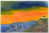 Griffith Observatory by Tabboo! contemporary artwork painting