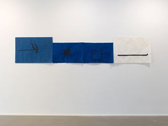 Exhibition view: Richard Tuttle, KILL SOMEONE. Arbeiten auf Papier, Galerie Christian Lethert, Cologne (6 September–31 October 2019). Courtesy Galerie Christian Lethert.