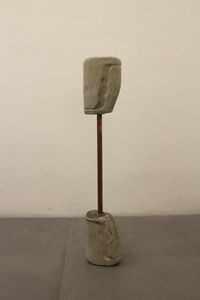 Dumbbell # 01 by Marcos Chaves contemporary artwork sculpture