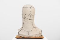 Large Dry Clay Head by Mark Manders contemporary artwork sculpture