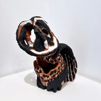 Tasmanian masked owl by Peter Cooley contemporary artwork sculpture