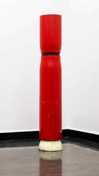 Rode Pop (Red Puppet) by Jef Geys contemporary artwork sculpture
